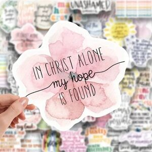 Stickers Inspirational NEW Bible Verse Stickers, 50 pieces